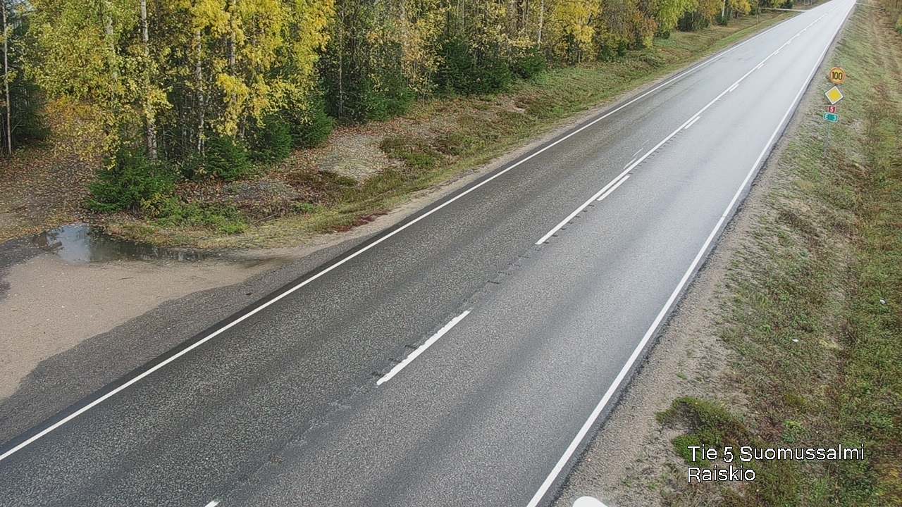 Weather Camera Image Road 5 Suomussalmi Raiskio, Suomussalmi, Kainuu