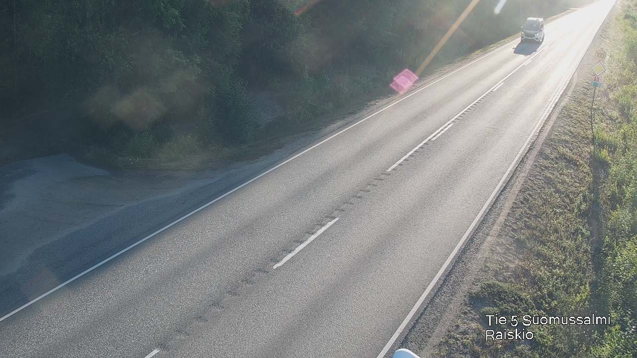 Weather Camera Image Road 5 Suomussalmi Raiskio, Suomussalmi, Kainuu