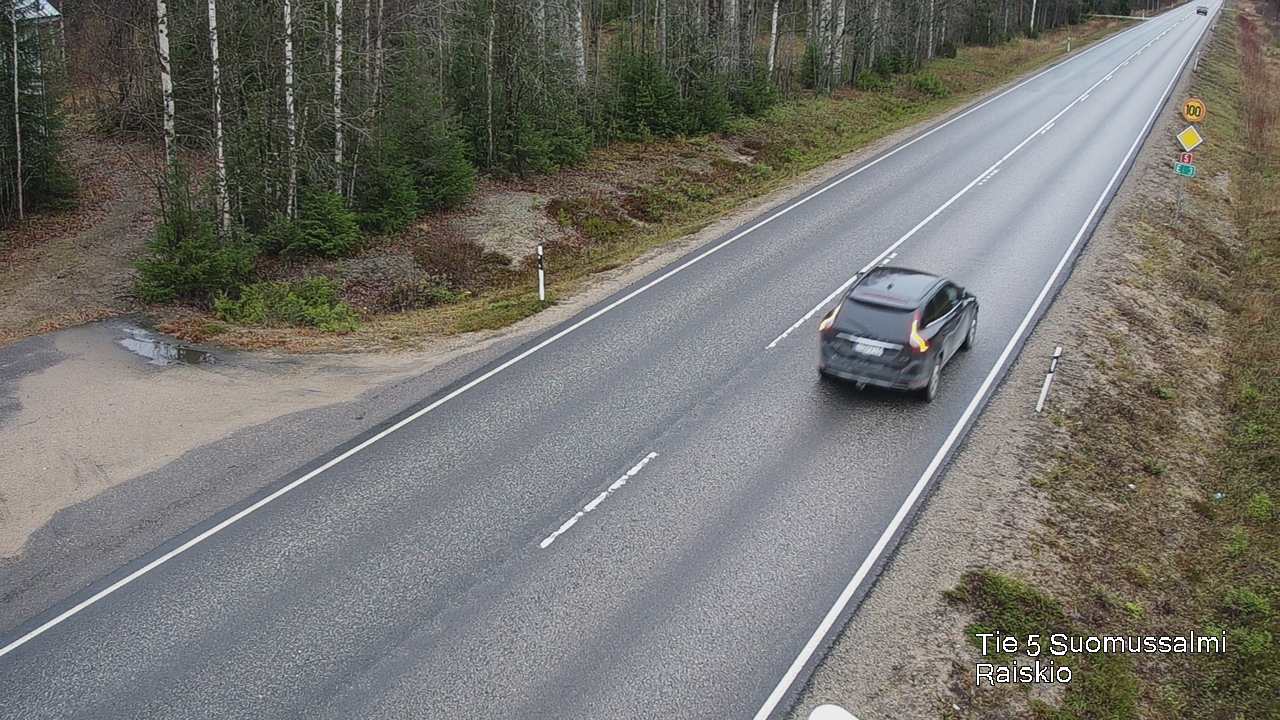 Weather Camera Image Road 5 Suomussalmi Raiskio, Suomussalmi, Kainuu