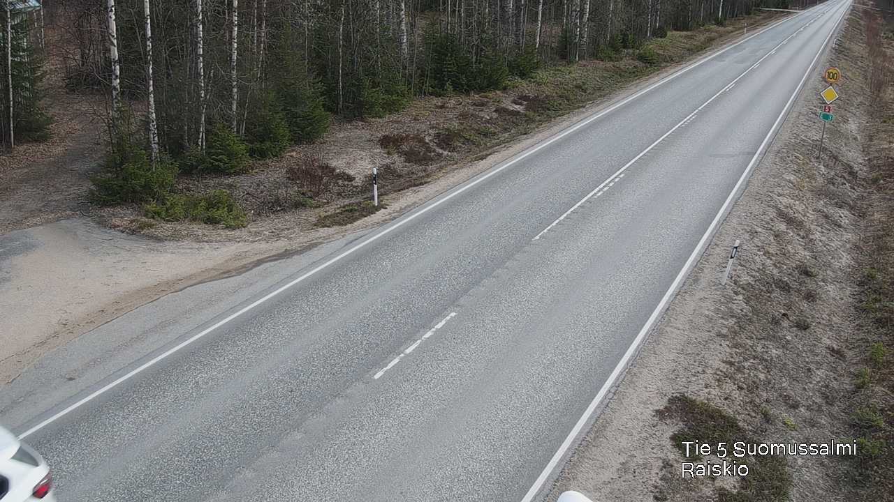 Weather Camera Image Väg 5 Suomussalmi Raiskio, Suomussalmi, Kainuu