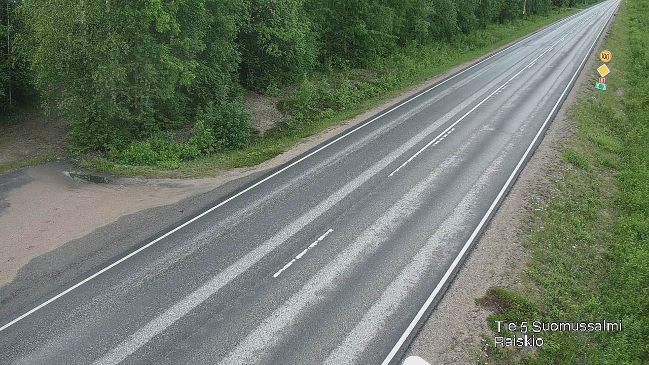 Weather Camera Image Road 5 Suomussalmi Raiskio, Suomussalmi, Kainuu