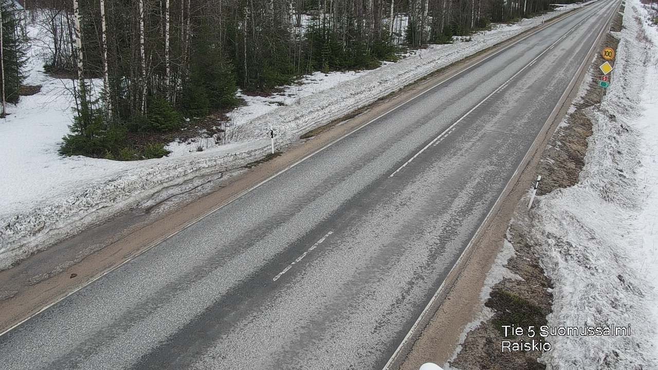 Weather Camera Image Road 5 Suomussalmi Raiskio, Suomussalmi, Kainuu