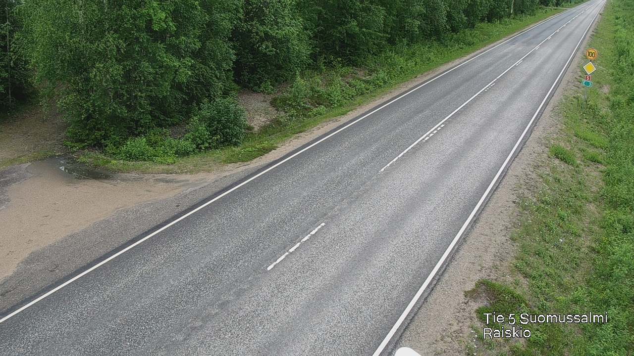 Weather Camera Image Road 5 Suomussalmi Raiskio, Suomussalmi, Kainuu