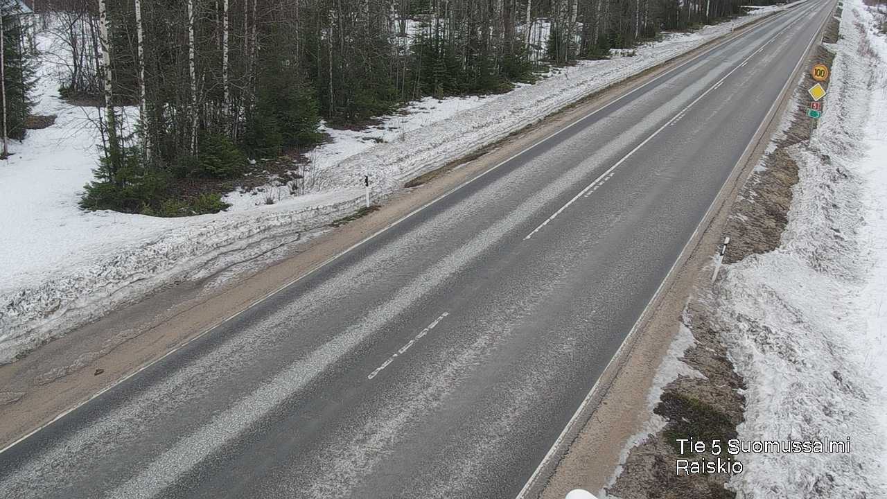 Weather Camera Image Road 5 Suomussalmi Raiskio, Suomussalmi, Kainuu