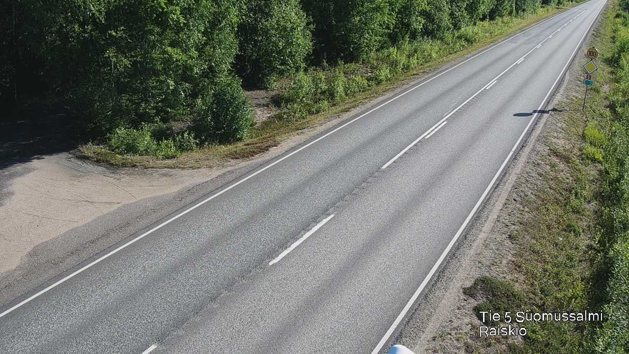 Weather Camera Image Road 5 Suomussalmi Raiskio, Suomussalmi, Kainuu