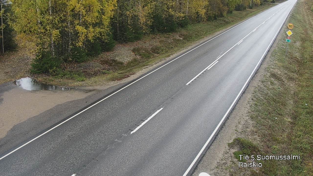Weather Camera Image Road 5 Suomussalmi Raiskio, Suomussalmi, Kainuu