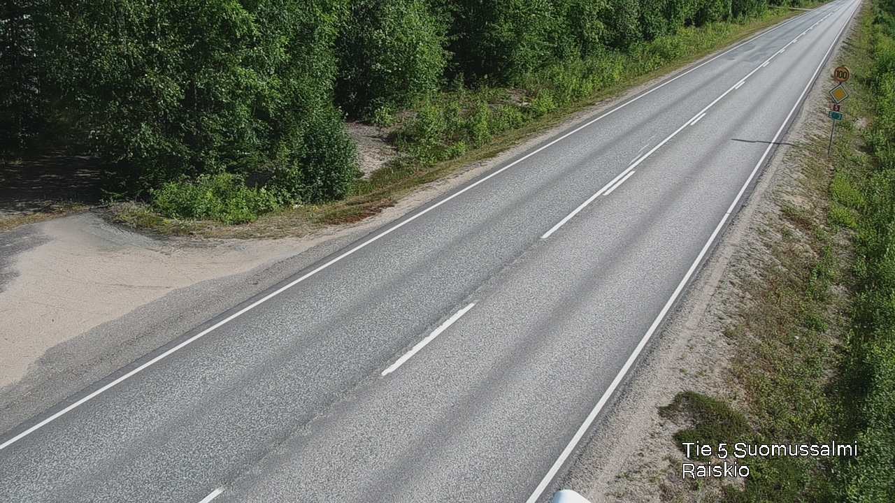 Weather Camera Image Road 5 Suomussalmi Raiskio, Suomussalmi, Kainuu