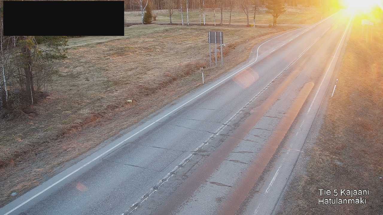 Weather Camera Image Väg 5 Kajanus, Hatulanmäki, Kajaani, Kainuu