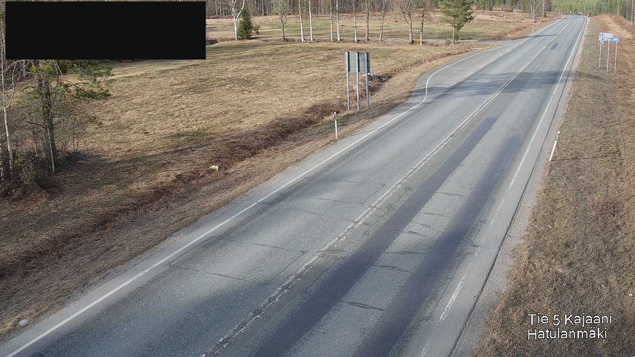 Weather Camera Image Road 5 Kajaani, Hatulanmäki, Kajaani, Kainuu