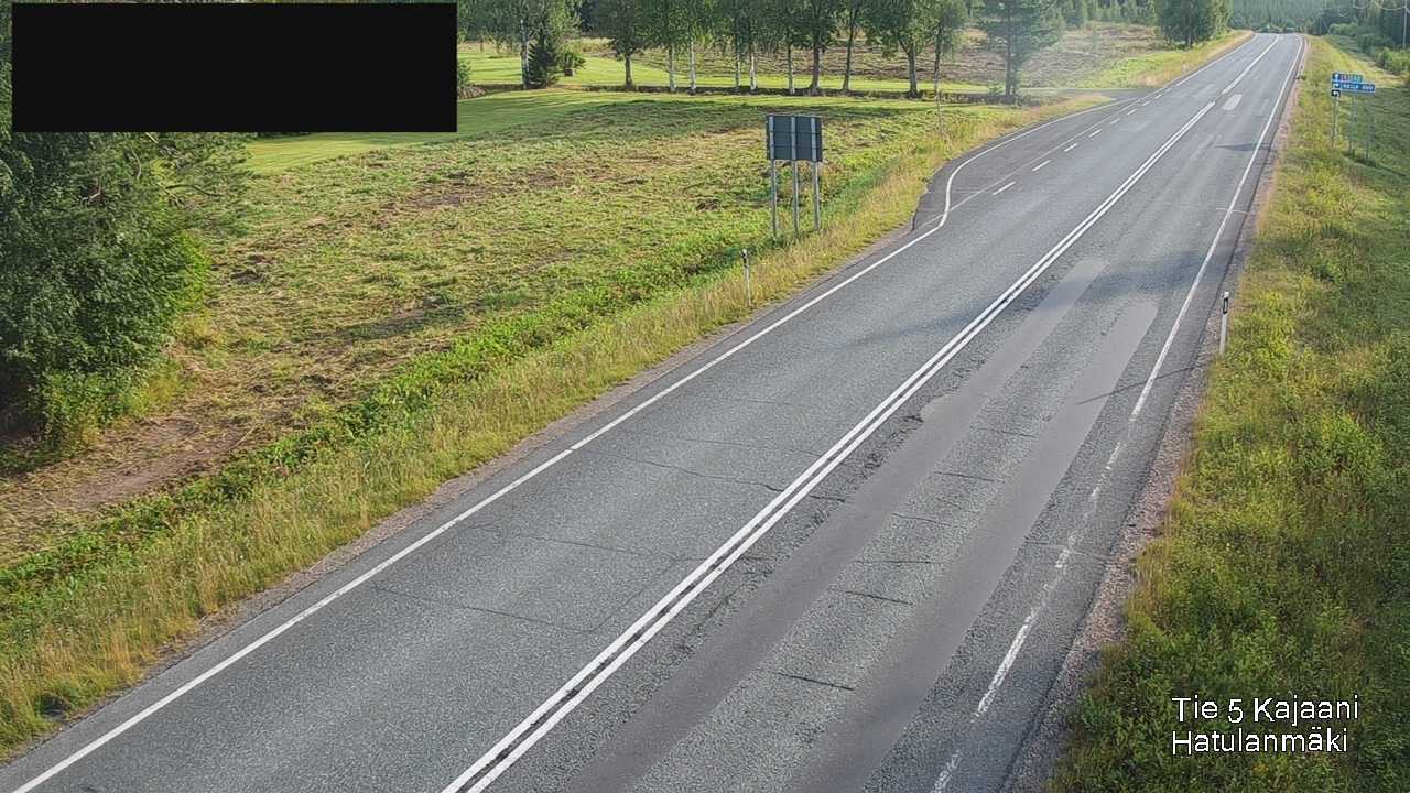Weather Camera Image Road 5 Kajaani, Hatulanmäki, Kajaani, Kainuu