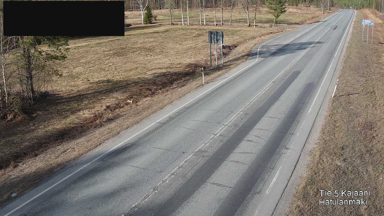 Weather Camera Image Road 5 Kajaani, Hatulanmäki, Kajaani, Kainuu