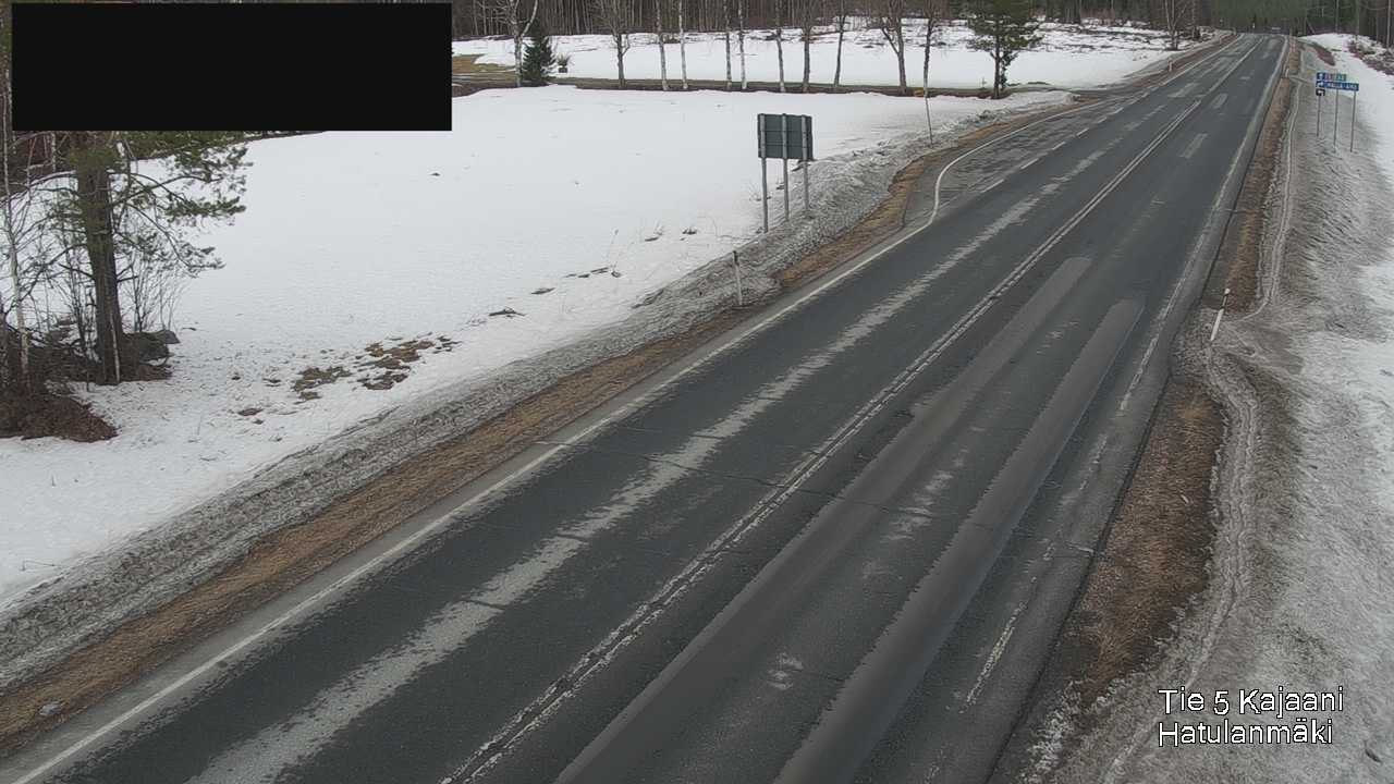 Weather Camera Image Väg 5 Kajanus, Hatulanmäki, Kajaani, Kainuu