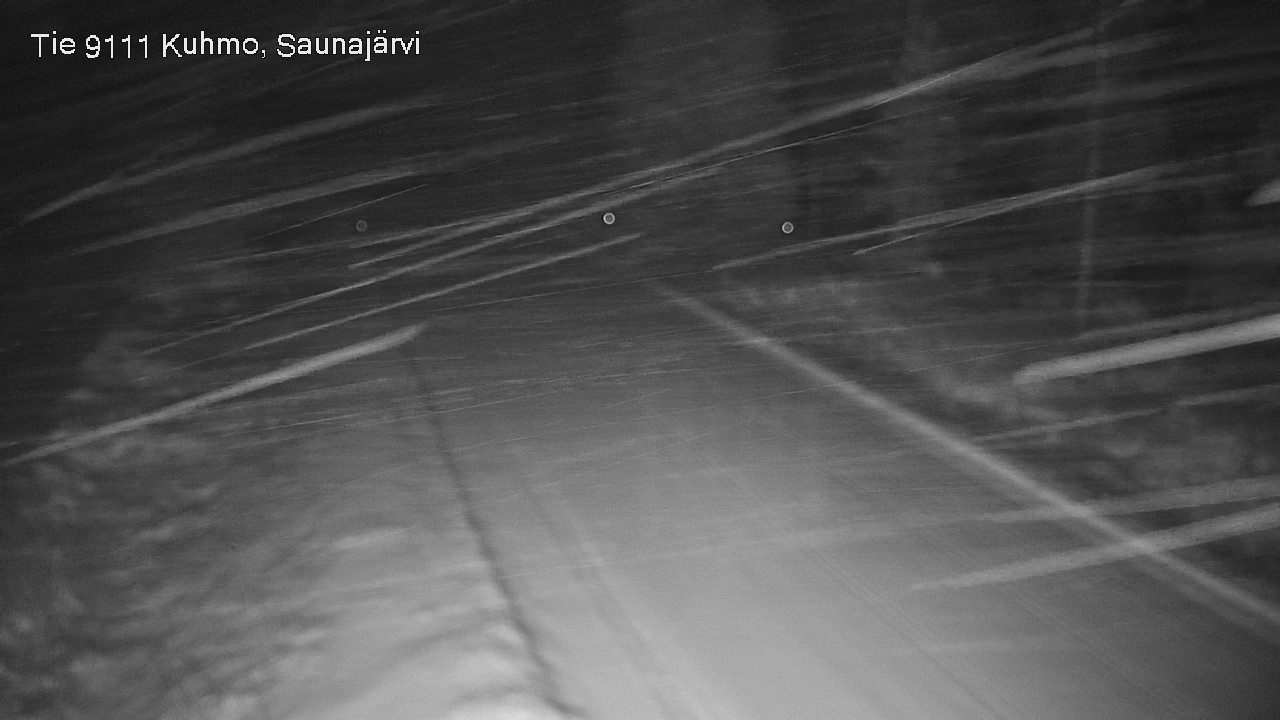 Weather Camera Image Väg 9111 Kuhmo, Saunajärvi, Kuhmo, Kainuu