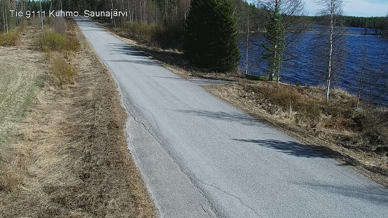 Weather Camera Image Väg 9111 Kuhmo, Saunajärvi, Kuhmo, Kainuu
