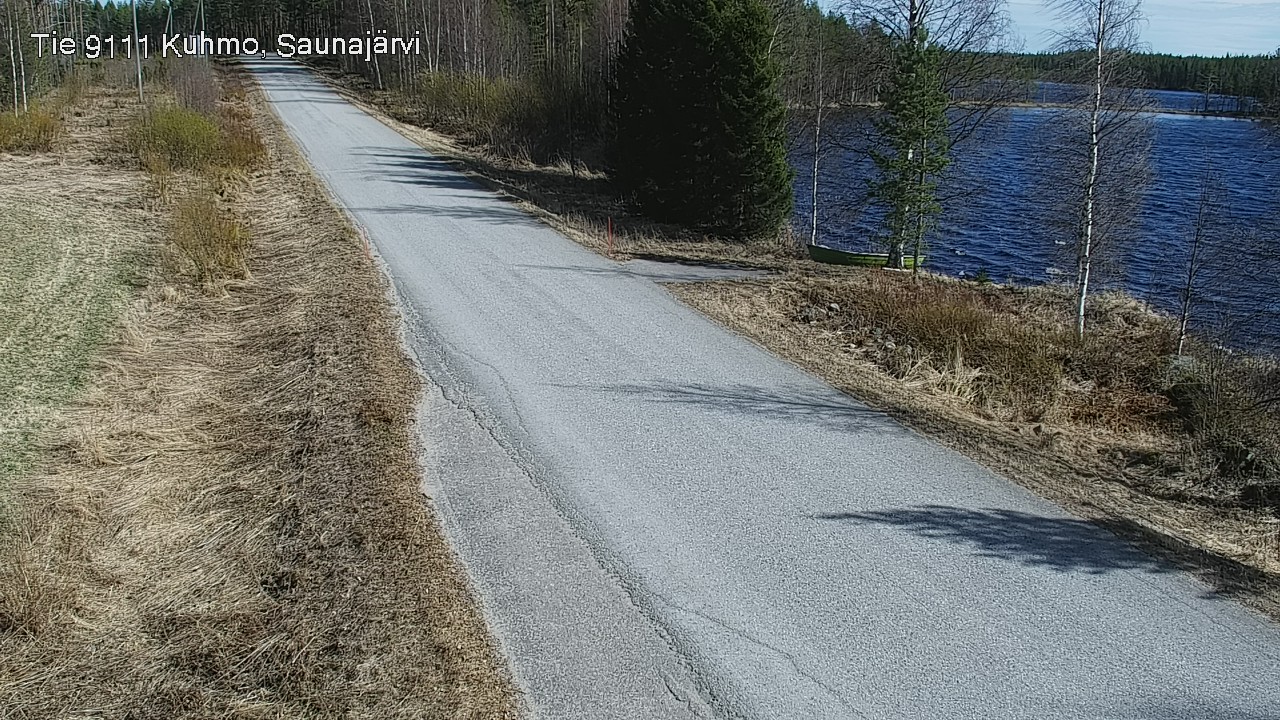 Weather Camera Image Väg 9111 Kuhmo, Saunajärvi, Kuhmo, Kainuu