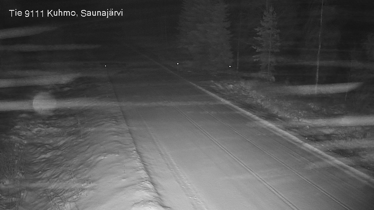 Weather Camera Image Väg 9111 Kuhmo, Saunajärvi, Kuhmo, Kainuu