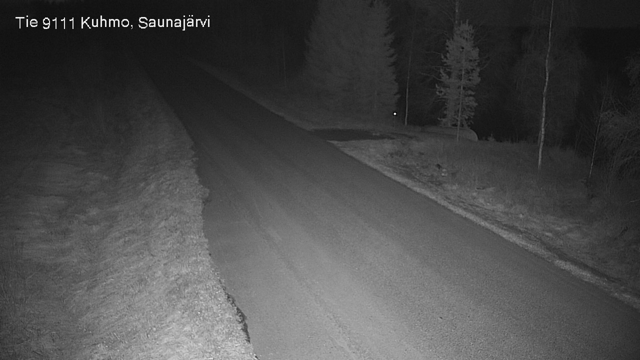 Weather Camera Image Road 9111 Kuhmo, Saunajärvi, Kuhmo, Kainuu