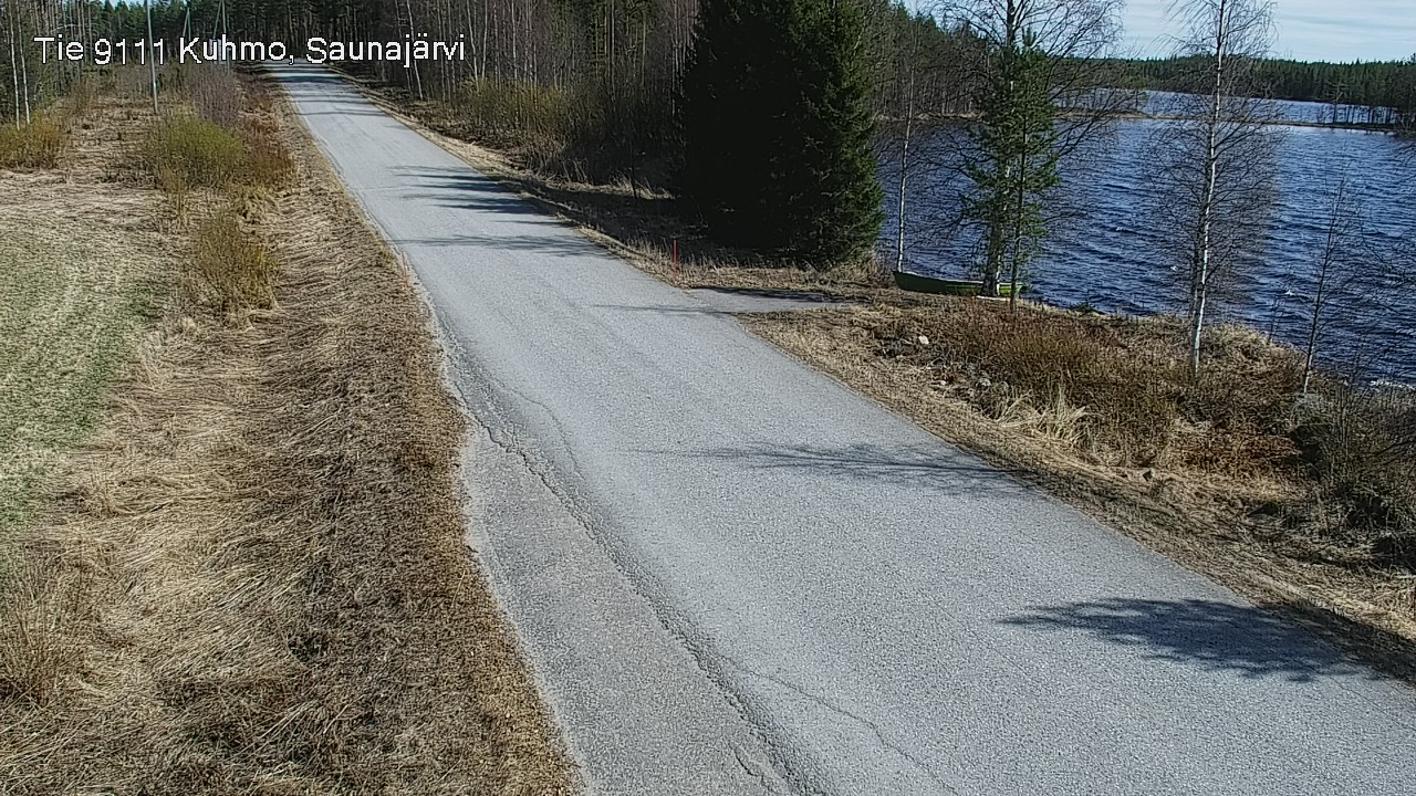 Weather Camera Image Väg 9111 Kuhmo, Saunajärvi, Kuhmo, Kainuu