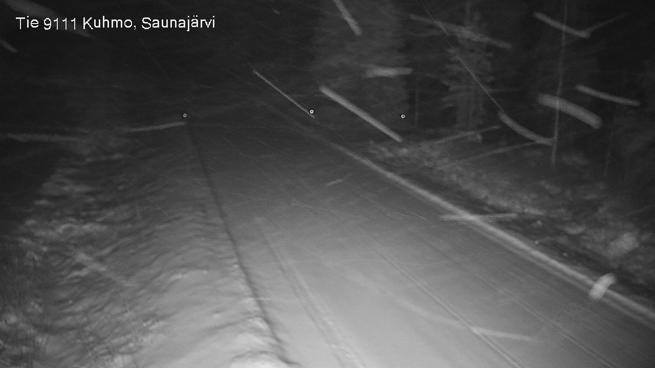 Weather Camera Image Väg 9111 Kuhmo, Saunajärvi, Kuhmo, Kainuu