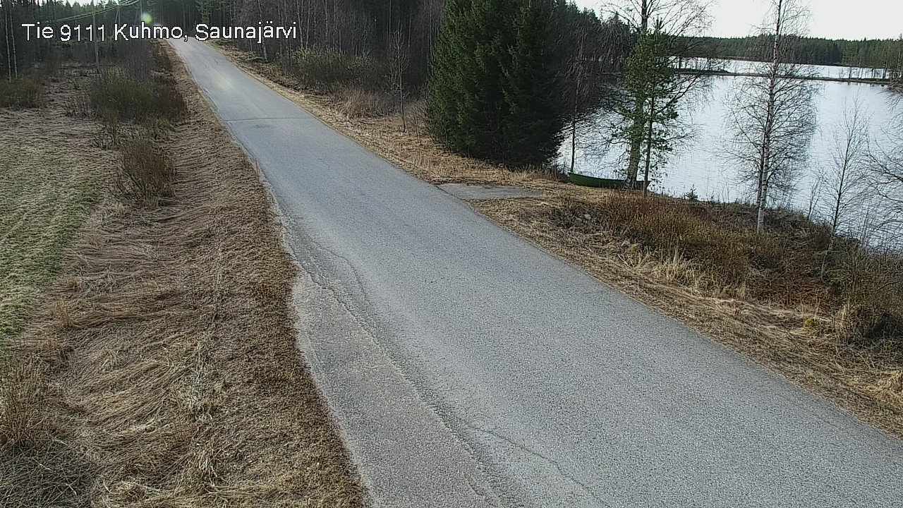 Weather Camera Image Väg 9111 Kuhmo, Saunajärvi, Kuhmo, Kainuu