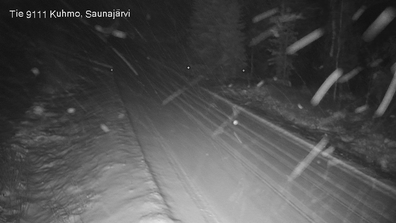 Weather Camera Image Väg 9111 Kuhmo, Saunajärvi, Kuhmo, Kainuu