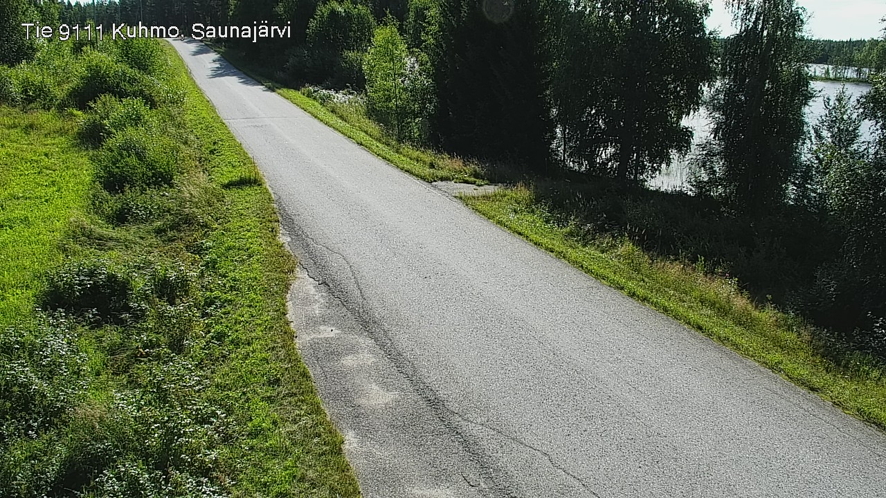 Weather Camera Image Road 9111 Kuhmo, Saunajärvi, Kuhmo, Kainuu