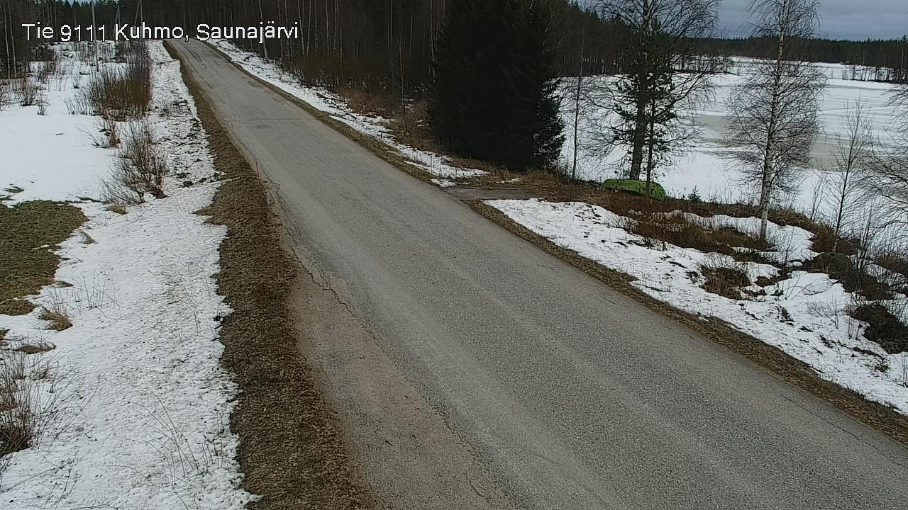 Weather Camera Image Road 9111 Kuhmo, Saunajärvi, Kuhmo, Kainuu