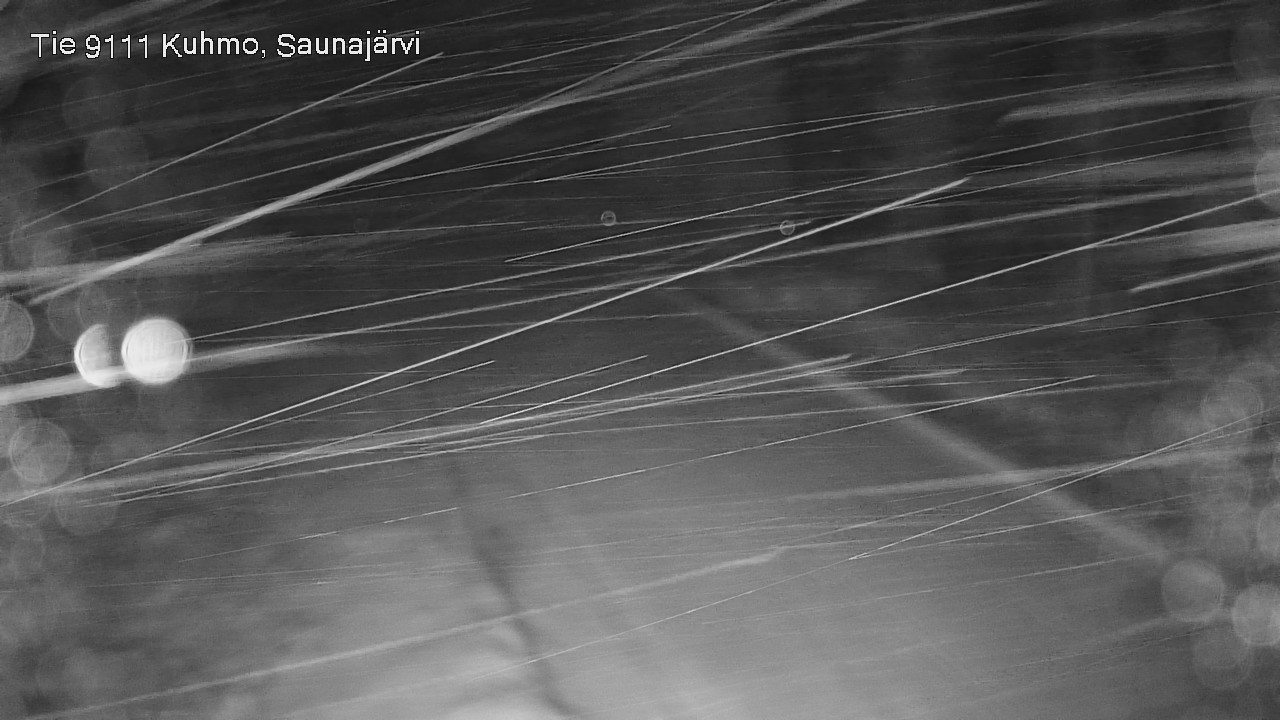 Weather Camera Image Väg 9111 Kuhmo, Saunajärvi, Kuhmo, Kainuu