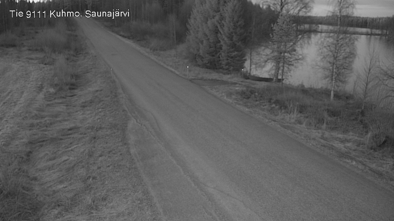 Weather Camera Image Road 9111 Kuhmo, Saunajärvi, Kuhmo, Kainuu