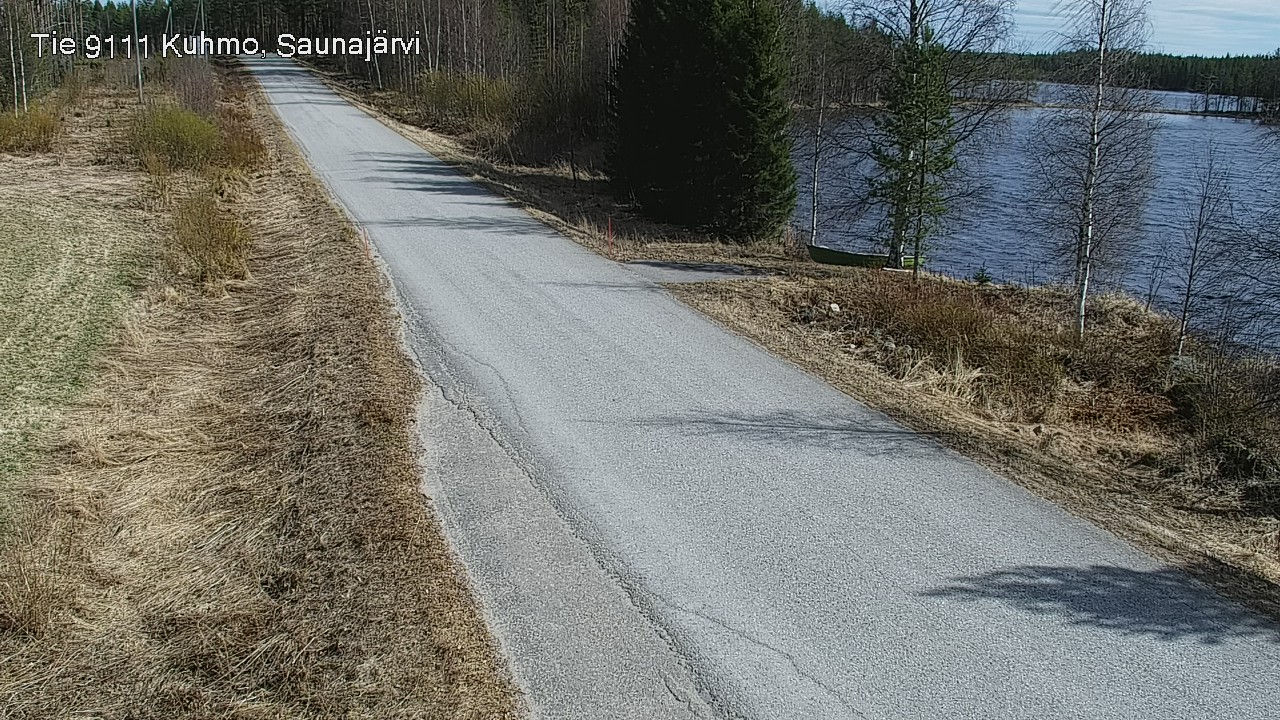 Weather Camera Image Väg 9111 Kuhmo, Saunajärvi, Kuhmo, Kainuu