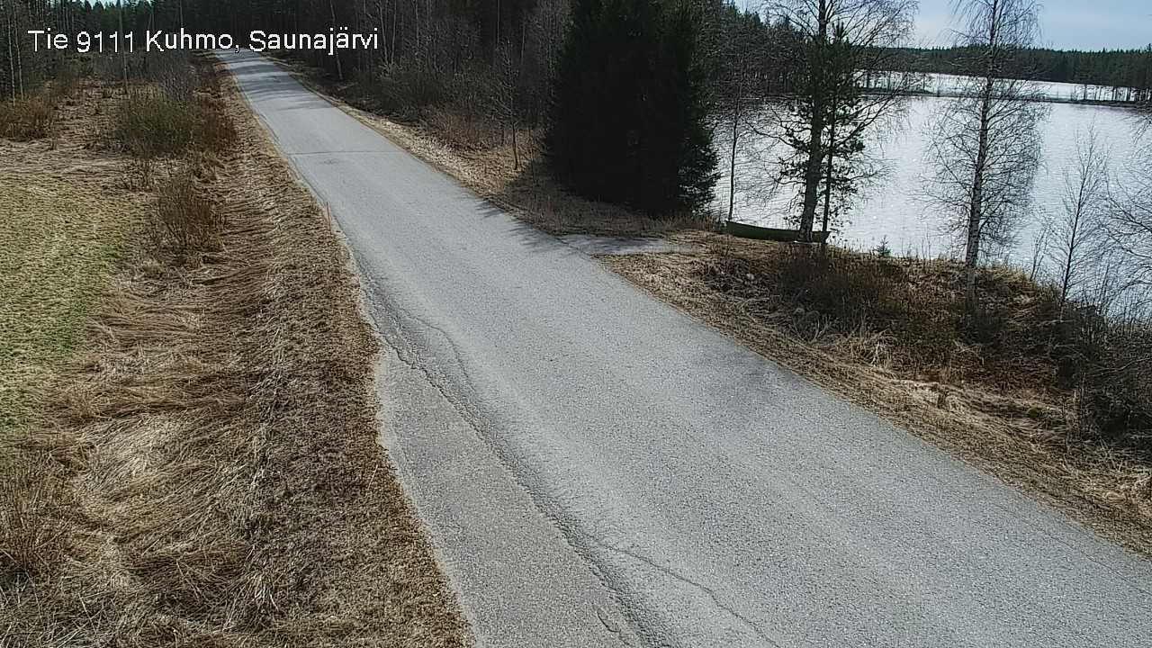 Weather Camera Image Väg 9111 Kuhmo, Saunajärvi, Kuhmo, Kainuu