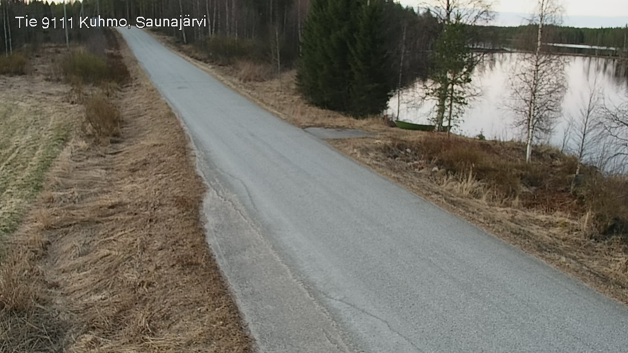 Weather Camera Image Road 9111 Kuhmo, Saunajärvi, Kuhmo, Kainuu