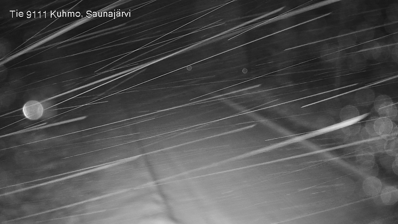 Weather Camera Image Väg 9111 Kuhmo, Saunajärvi, Kuhmo, Kainuu