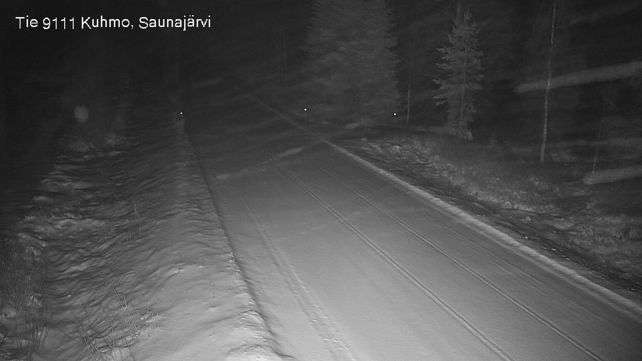 Weather Camera Image Väg 9111 Kuhmo, Saunajärvi, Kuhmo, Kainuu