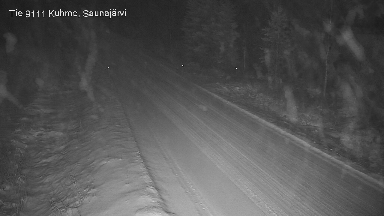 Weather Camera Image Väg 9111 Kuhmo, Saunajärvi, Kuhmo, Kainuu