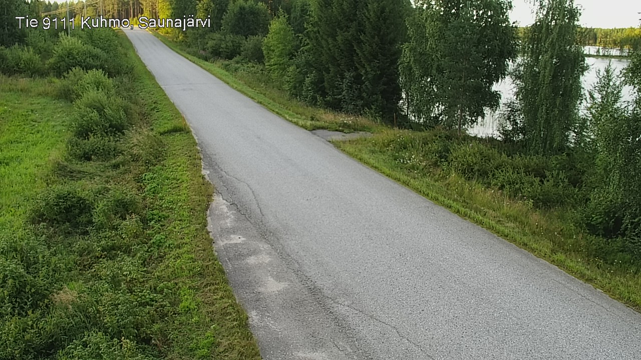 Weather Camera Image Väg 9111 Kuhmo, Saunajärvi, Kuhmo, Kainuu