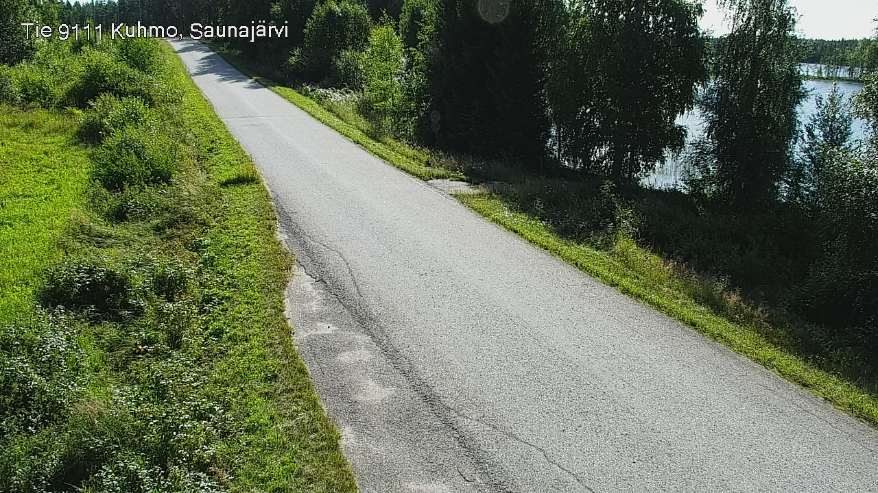 Weather Camera Image Road 9111 Kuhmo, Saunajärvi, Kuhmo, Kainuu