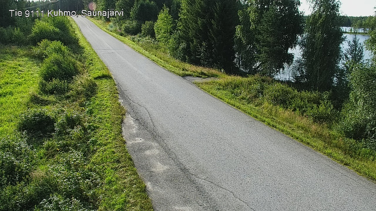 Weather Camera Image Road 9111 Kuhmo, Saunajärvi, Kuhmo, Kainuu