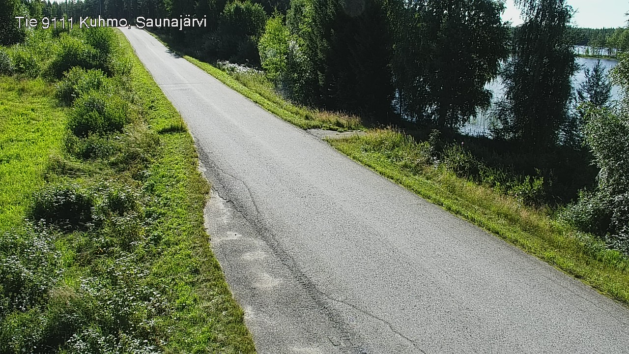 Weather Camera Image Road 9111 Kuhmo, Saunajärvi, Kuhmo, Kainuu