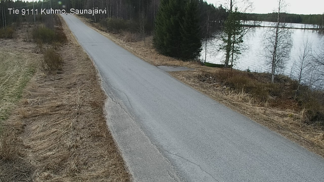 Weather Camera Image Väg 9111 Kuhmo, Saunajärvi, Kuhmo, Kainuu