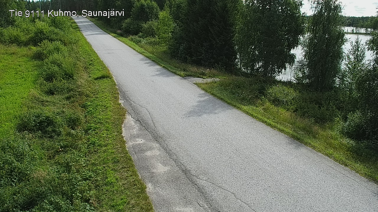 Weather Camera Image Road 9111 Kuhmo, Saunajärvi, Kuhmo, Kainuu