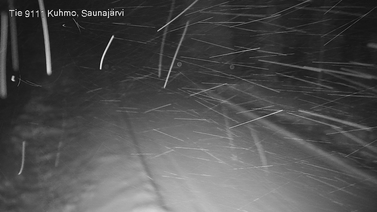 Weather Camera Image Väg 9111 Kuhmo, Saunajärvi, Kuhmo, Kainuu