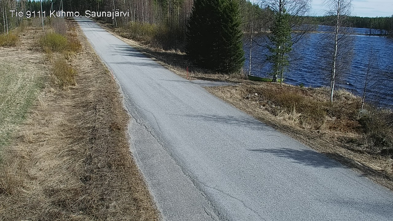 Weather Camera Image Väg 9111 Kuhmo, Saunajärvi, Kuhmo, Kainuu