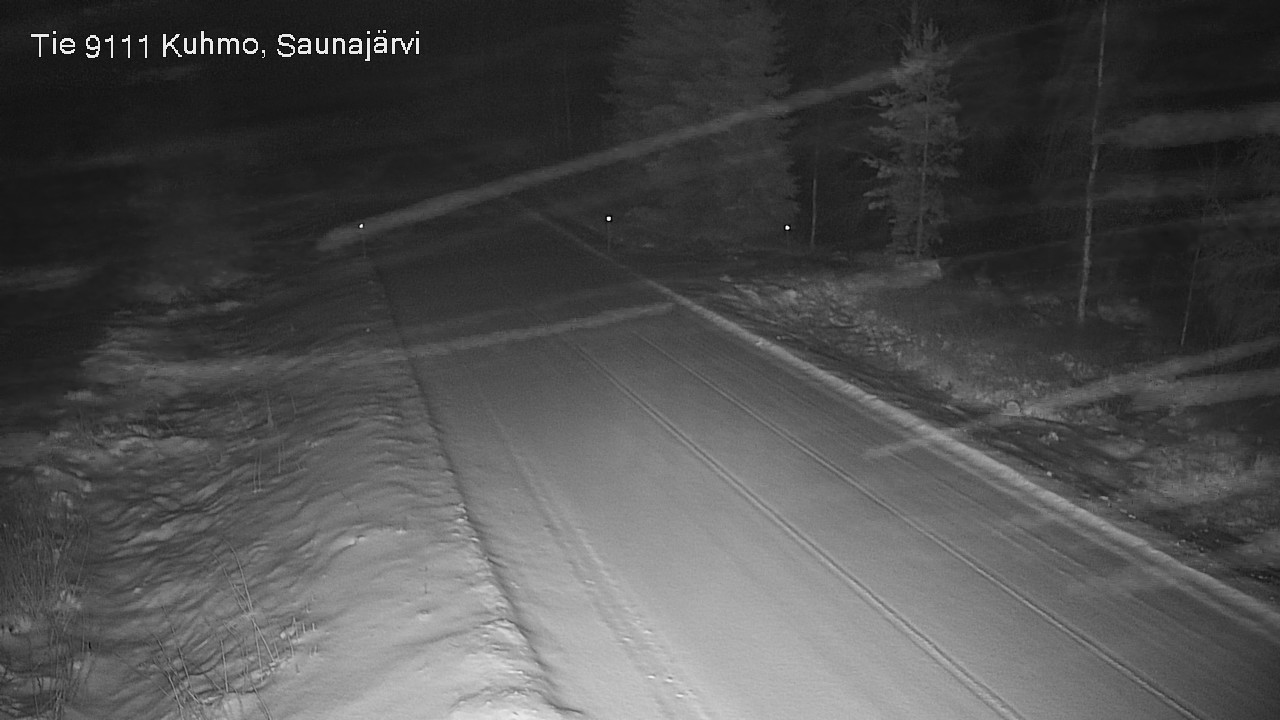 Weather Camera Image Väg 9111 Kuhmo, Saunajärvi, Kuhmo, Kainuu