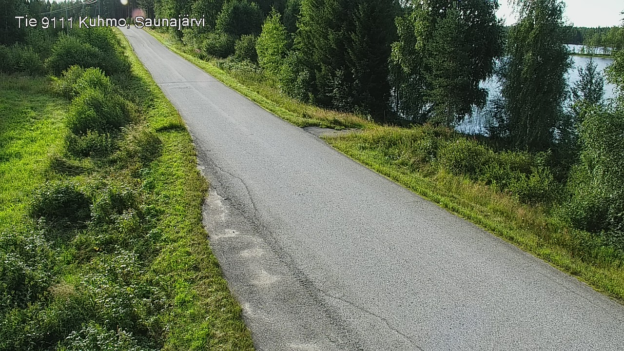 Weather Camera Image Road 9111 Kuhmo, Saunajärvi, Kuhmo, Kainuu