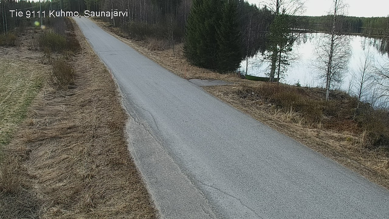 Weather Camera Image Väg 9111 Kuhmo, Saunajärvi, Kuhmo, Kainuu
