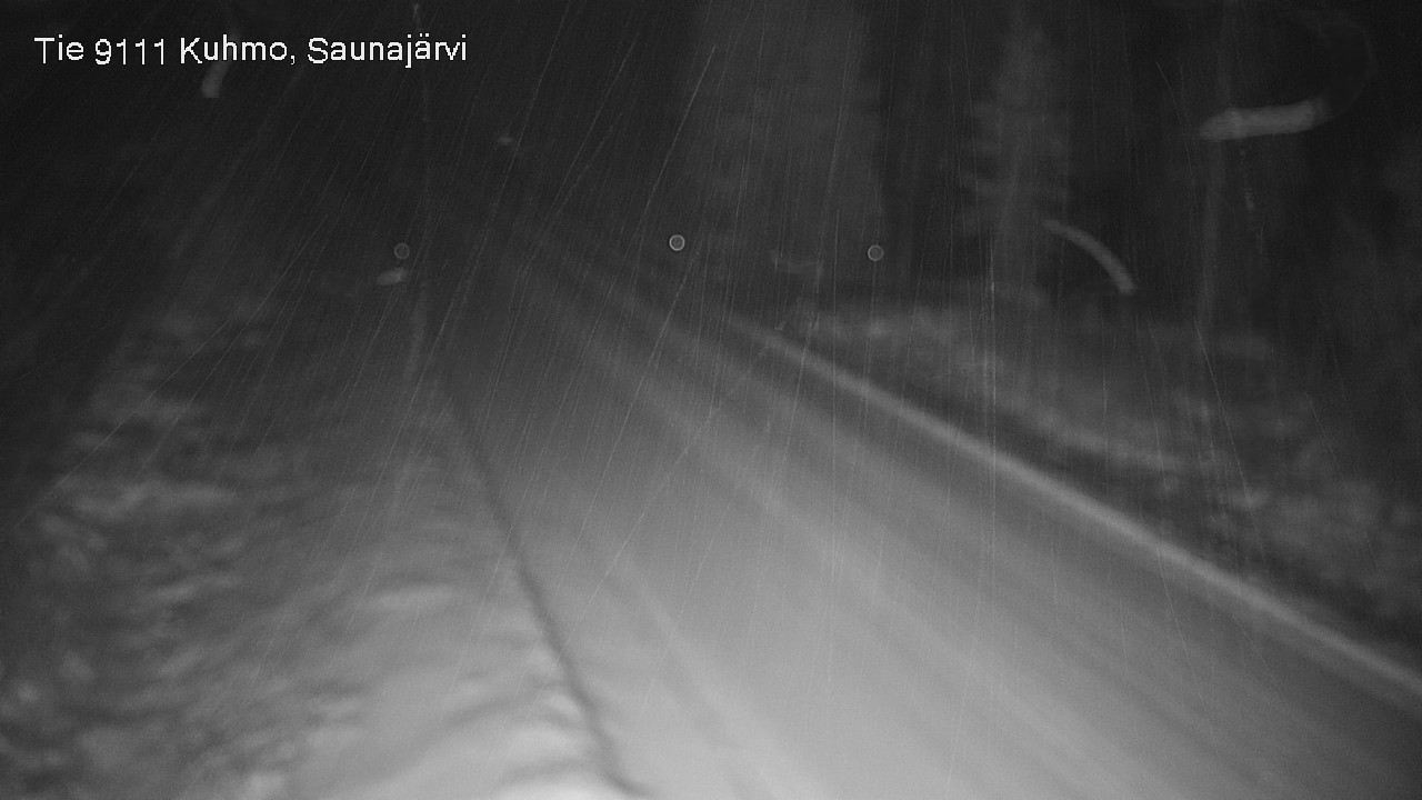 Weather Camera Image Väg 9111 Kuhmo, Saunajärvi, Kuhmo, Kainuu