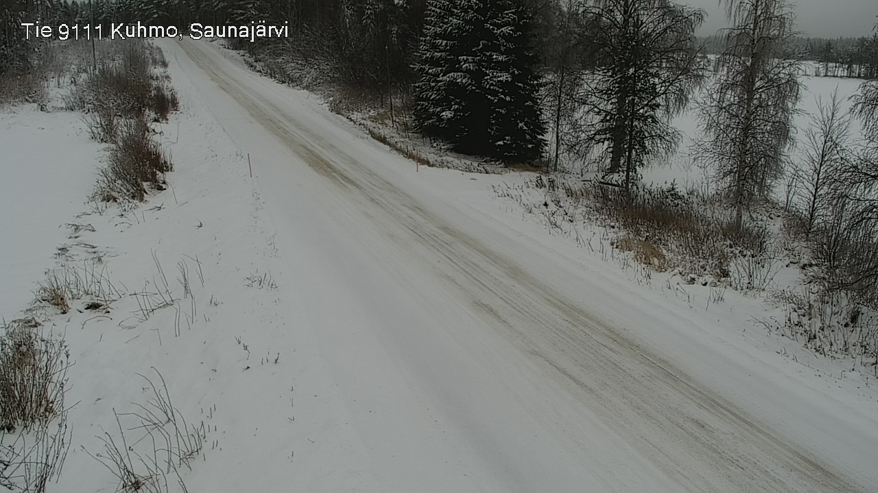 Weather Camera Image Väg 9111 Kuhmo, Saunajärvi, Kuhmo, Kainuu