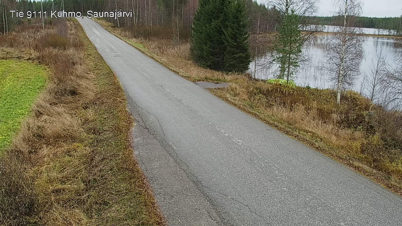 Weather Camera Image Road 9111 Kuhmo, Saunajärvi, Kuhmo, Kainuu