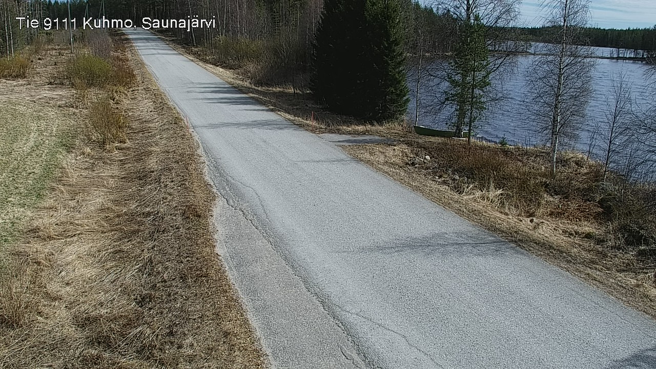 Weather Camera Image Väg 9111 Kuhmo, Saunajärvi, Kuhmo, Kainuu